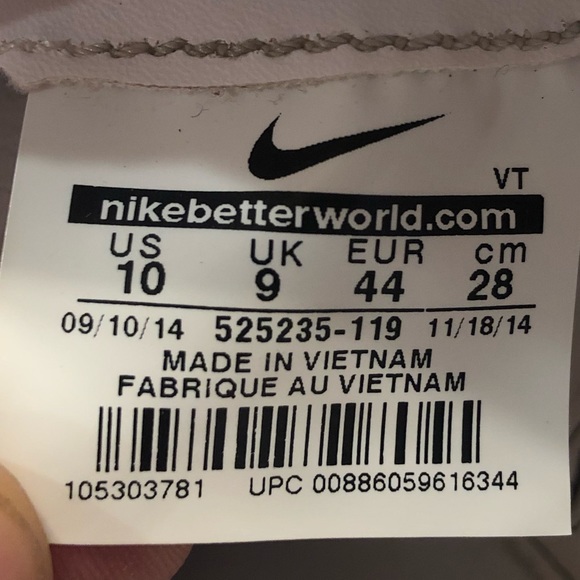 Nike Safari Deconstructed White Leather Sneakers - Picture 7 of 8